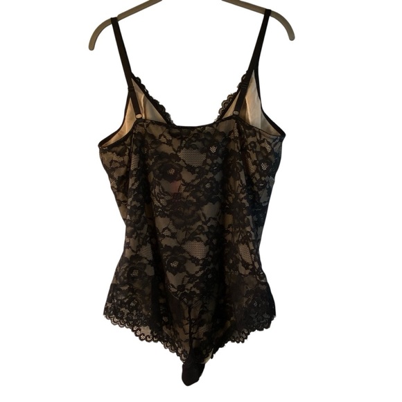 NWT Popilush Shapewear Deep V Black Lace Smooth Firm Control Bodysuit SZ 3XL - Picture 4 of 15